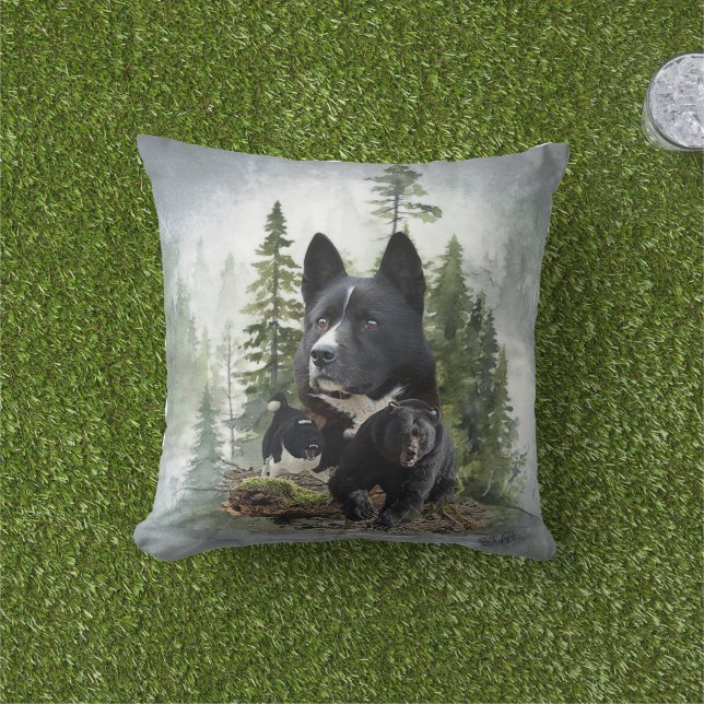 Almofada Cão de Urso da Carélia   (Grama)