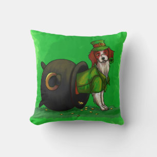 Almofada Cão do dia de St Patrick afortunado