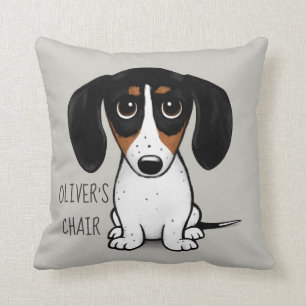 Almofada Cão Piebald Dachshund Personalizado