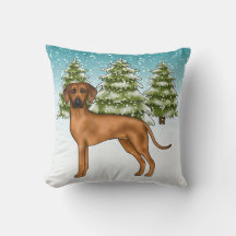 Cão Ridgeback Rodesiano Leão Floresta de Inverno N