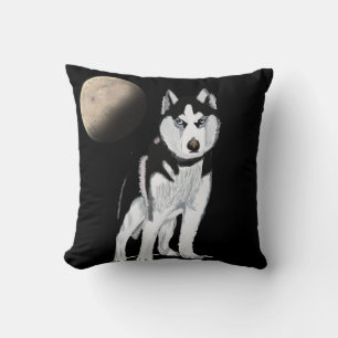 Almofada Cão ronco preto e branco