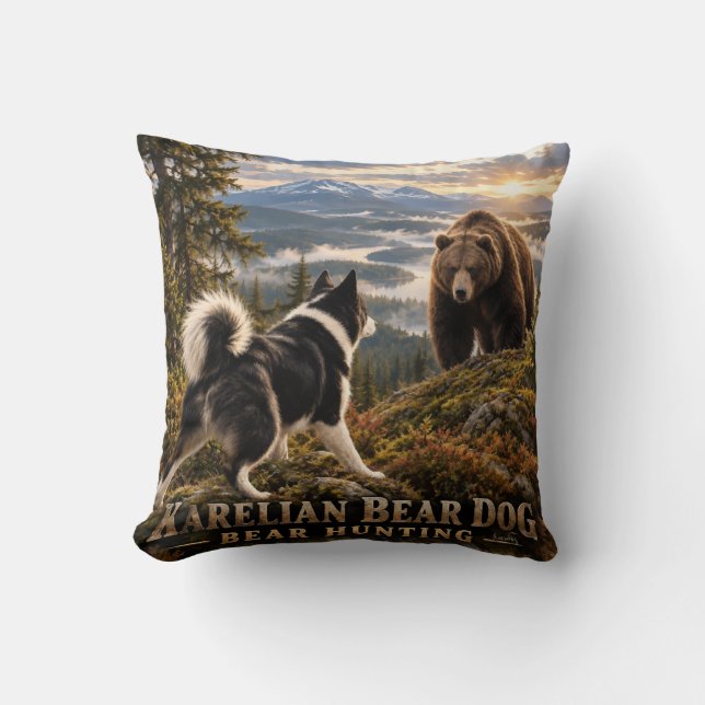 Almofada Cão Urso da Carélia  (Frente)