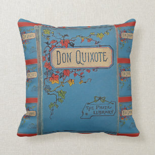 Almofada Capa do livro de Don Quixote do vintage