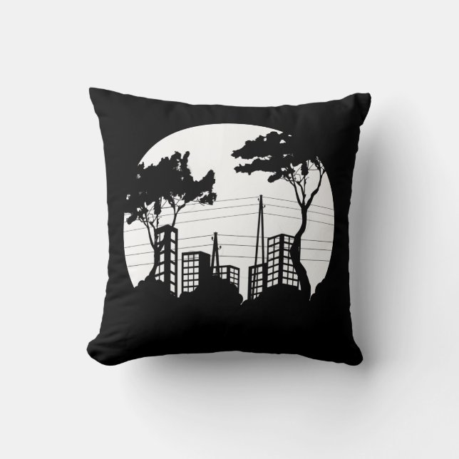 Almofada Capa urbana muito divertida com Travesseiro decora (Frente)