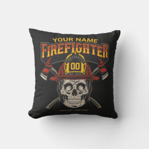 Almofada Capacete de Caveira Personalizado de Bombeiro Ax B