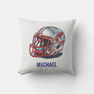 Almofada Capacete de Futebol Pop Art Motivacional Nome