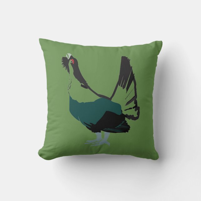 Almofada Capercaillie bird Art Cushion (Frente)
