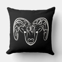 Capim/ovelha, tribal, preto e branco