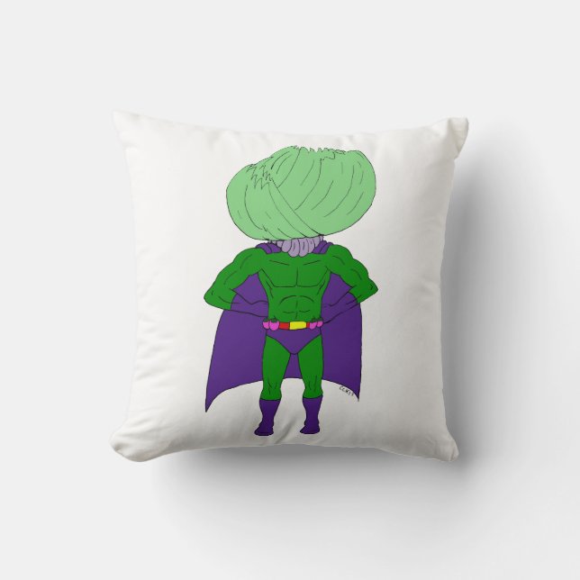 Almofada Capitão Cabbage (Frente)