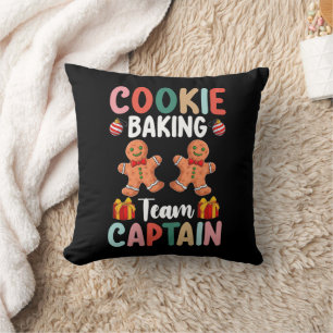 Almofada Capitão da Equipe de Assar Biscoitos Natal Familia