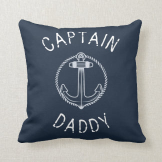 Almofada Capitão Pai Náutico Marinho Azul