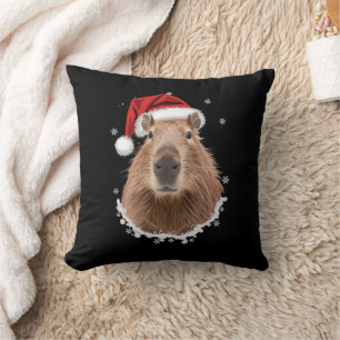 Almofada Capivara Natal Engraçado 