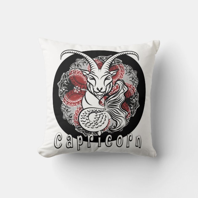Almofada capricorn zodiac - design por chennai Indipup (Frente)