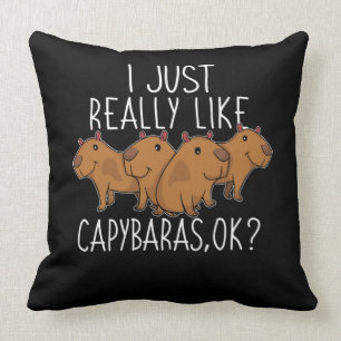Almofada Capybara Gift Kids Women Cute Capybara
