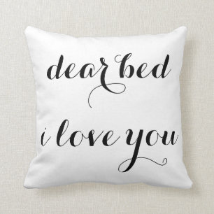 Almofada cara cama eu te amo