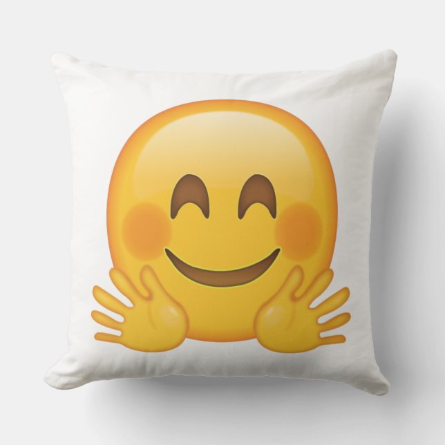 Almofada Cara de abraço - Emoji (Frente)