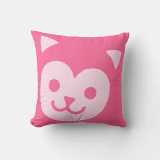 Almofada Cara de Gatinho Fofo Kawaii Doce