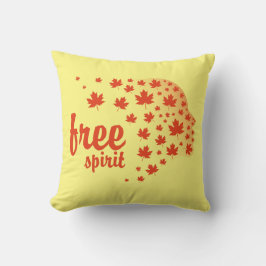 Almofada Cara del espíritu libre, otoño