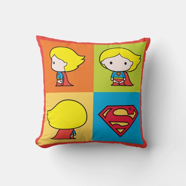 Almofada Caractere de Supergirl Chibi - Turnround (Frente)