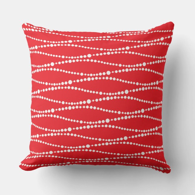ALMOFADA CARACTERES VERMELHO E BRANCO DE NATAL (Frente)