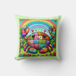 Almofada Caranguejo de retalhos colorido