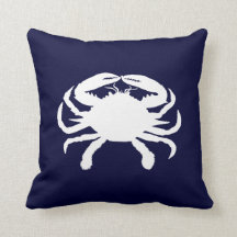 Caranguejo em Forma Azul e Branco