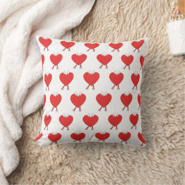 Almofada Caráter de Amor com Curta Vermelho em Forma de Cor
