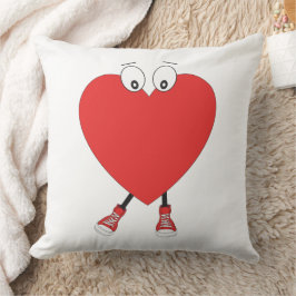 Almofada Caráter de Amor com Curta Vermelho em Forma de Cor