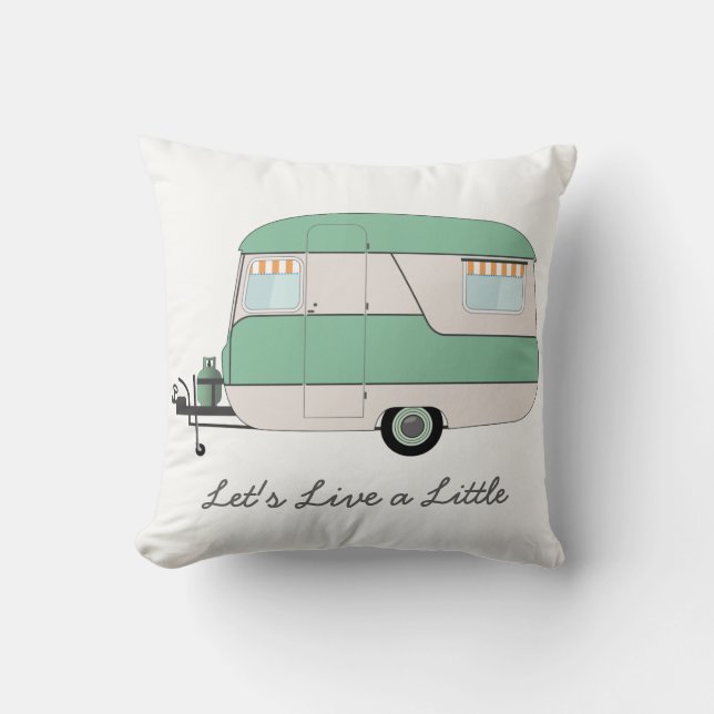Almofada Caravana Cushion - Retro Caravan - Férias de Verão (Frente)