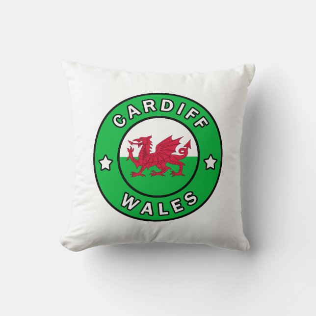 Almofada Cardiff País de Gales (Frente)