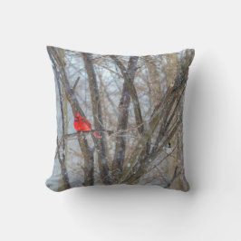 Almofada Cardinal e Chickadee