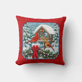 Almofada Cardinhos de Natal, Birdfeeder Red