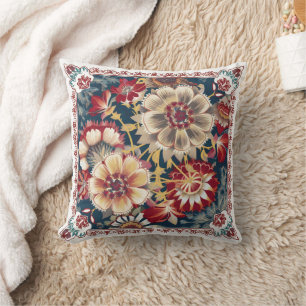 Almofada Carimbo Floral Polonês - Padrão De Flor Itrato