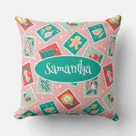 Almofada Carimbos de Prefácio de Natal Retroativos