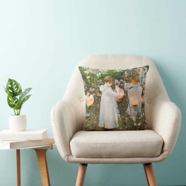 Almofada Carnação, Lily, Lily, Rosa De John Singer Sargent (Cadeira)