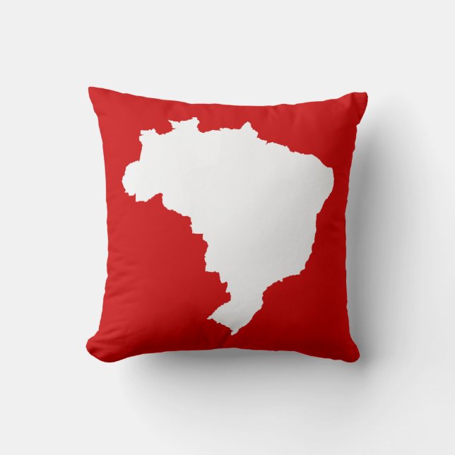 Almofada Carnaval Vermelho Festivo Brasil (Frente)