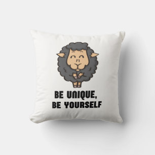 Almofada Carneiro negro: seja único, seja você mesmo