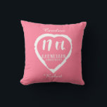 Almofada Carnélio tradicional do 17.º aniversário de casame<br><div class="desc">Se você quiser alguma ajuda para personalizar este design,  entre em contato comigo,  há um botão para perguntar a este designer,  logo abaixo deste texto. Design de pincel amoroso para pessoas celebrando 17 anos de casamento. Gemstone Carnelian é o presente tradicional para esta ocasião.</div>