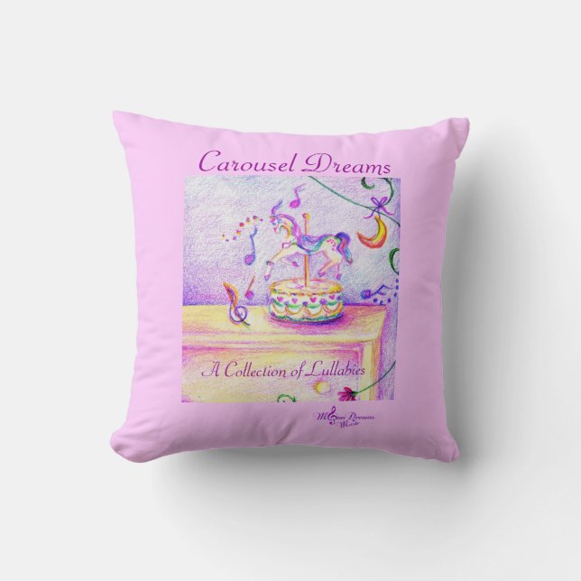 Almofada Carousel Dreams Travesseiro decorativo Pink (Frente)