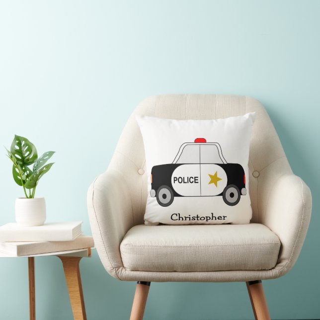 Almofada Carro da Polícia Personalizado Design (Cadeira)