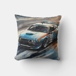 Almofada Carro de Corrida Azul esportivo