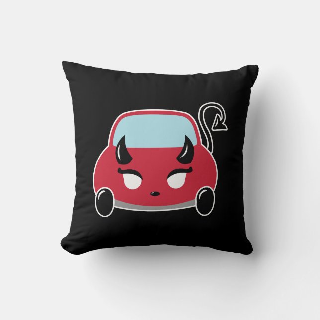 Almofada Carro Diabo Kawaii (Frente)