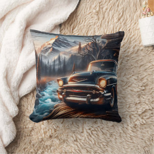 Almofada Carro vintage por Corrente de Montanha no Sunset