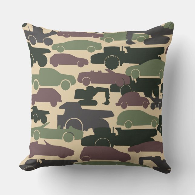 Almofada Carros de Camuflagem (Frente)