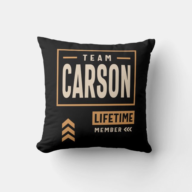 Almofada Carson Personalizado Name - Engraçado Carson (Frente)