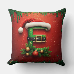 Almofada Carta de Natal E Com Decoração de Coroa de Férias