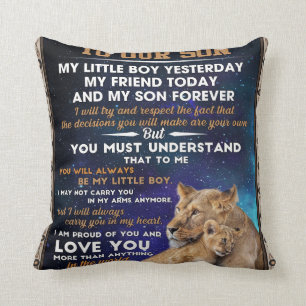 Almofada Carta Personalizada Ao Nosso Filho, Presente De An
