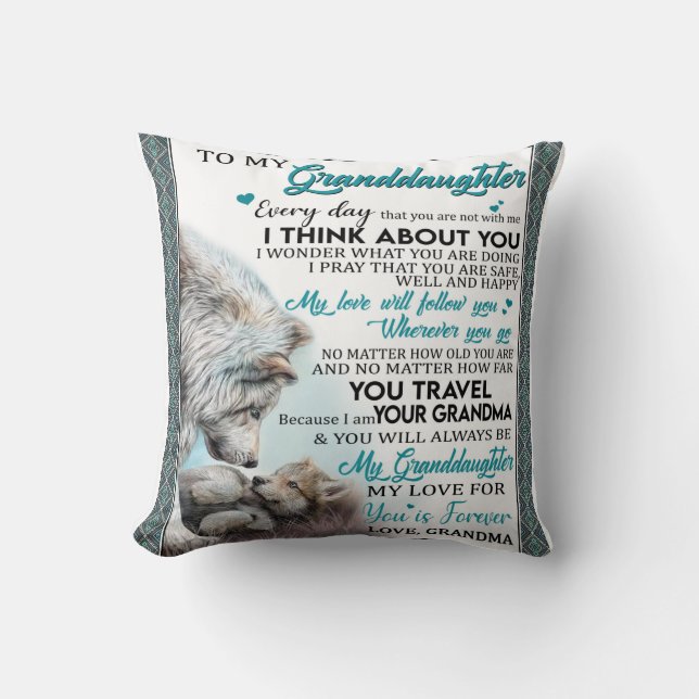 Almofada Carta Personalizada Para Minha Neta (Frente)