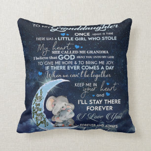 Almofada Carta Personalizada Para Minha neta, Elefante