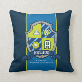 Almofada Carta Um nome que significa Arthur urso personaliz